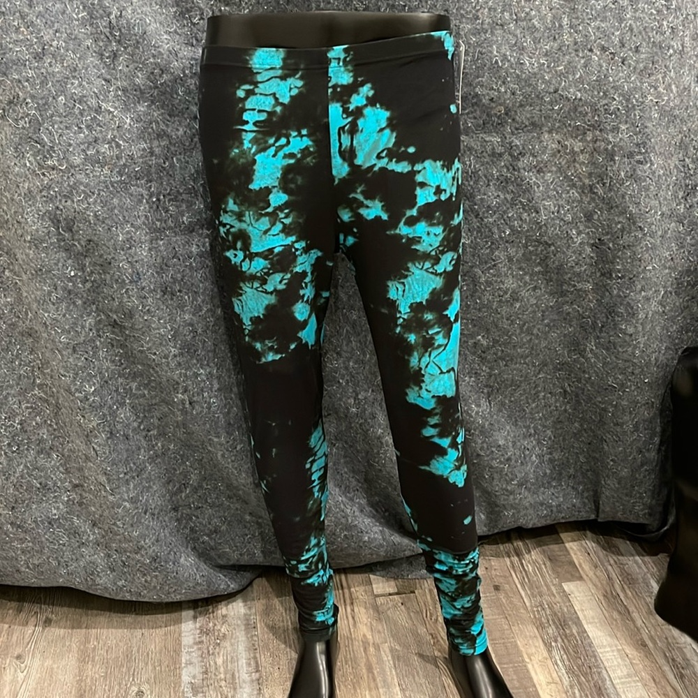 NEW La Lviv WOMENS Plus Size Black Green Stretch Waist Legging Pants SOFT